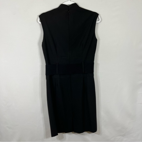 Antonio Melani Black Sheath Dress size 6 Midi - Picture 2 of 5